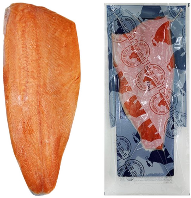 화이트베어 훈제연어(통) 약1.1kg 냉동연어 필렛 연어초밥, 훈제연어필렛 약1.3kg, 1개