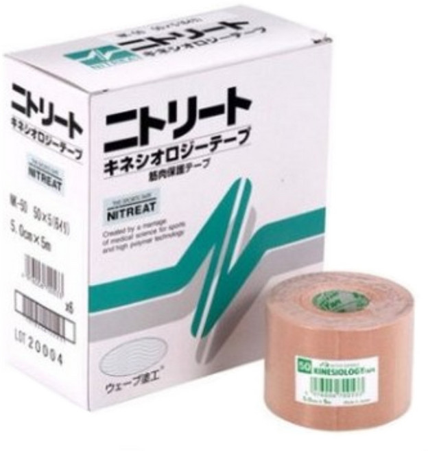 일본 니또덴코 키네시올로지 스포츠 근육테이핑 무릎 발목 발 허리 어깨, 1개