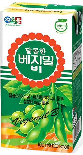 베지밀 B 두유, 190ml