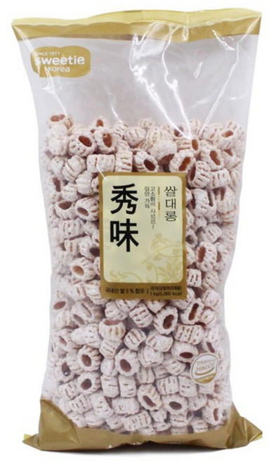 맛을그리다 쌀대롱 1kg / 추억의 옛날과자 마카롱과자 술안주 간식 주전부리, 1개