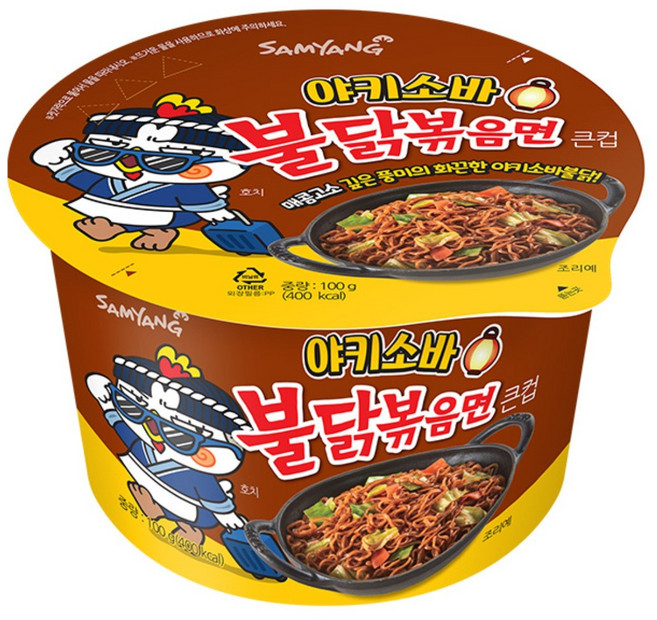 삼양 야키소바 불닭볶음면 125g, 10개