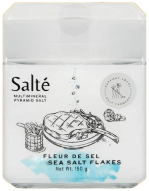 살떼 플레이크 소금 유리병 150g / Sea salt flakes glass jar 150g, 1개 - 쿠팡