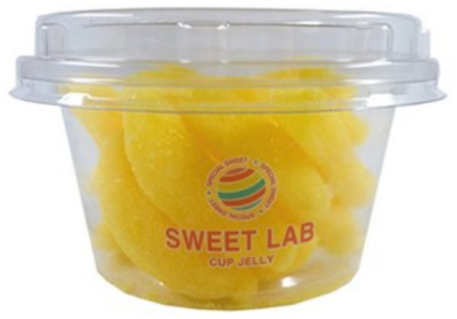 [스위트랩] 컵젤리 비달젤리 바나나모양젤리 수입젤리 젤리선물 답례품, 1개, 75g