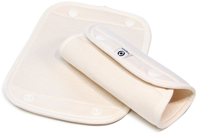 허그파파 프리미엄 100% 오가닉 침받이 아기띠 어깨끈용, 1개