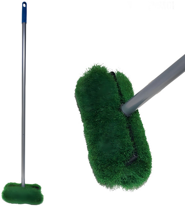 제이앤제이 수족관걸레 잔디걸레 어항걸레 녹슬지 않는 알루미늄자루, 1개