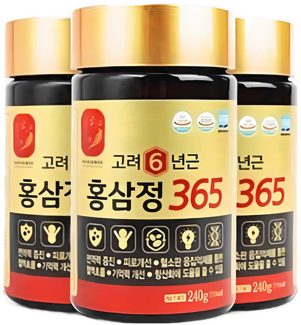 설날홍삼선물 고려 6년근 홍삼진액 홍삼정 240gx2개 쇼핑백증정 회사 거래처 선물 답례품 어르신 부모님 명절선물, 1개, 480g