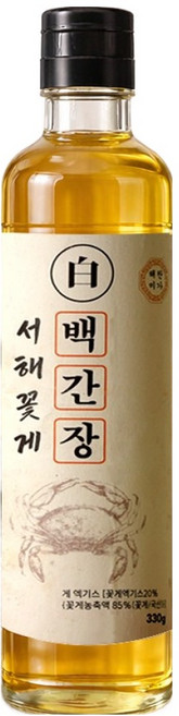 해찬미가 국내산 꽃게 백간장 만능간장, 5개, 330ml