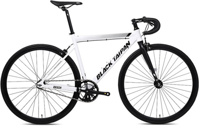 블랙타이판 알루미늄 픽시자전거 브래쉬 700C, 1개, 167cm, 브래쉬 500 펄화이트 조립+사은품F(싱글기어)