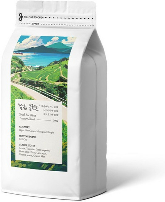 갓 볶은 남해블렌드 당일로스팅 (분쇄도 선택가능) 손맛커피 스토리블렌드, 200g, 에스프레소, 1개, 에스프레소