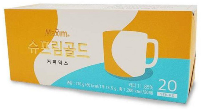 Yotta 신선한 라떼 크림 함유 부드러운 맛 커피믹스, 13.5g, 20개입, 1개