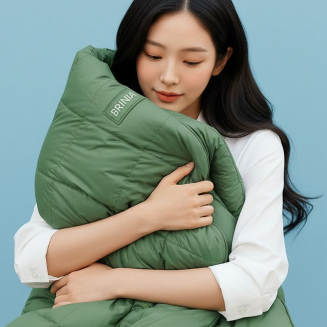 브리니아 거위털 침낭 차박 구스 동계 캠핑, 03_올리브 카키 (Olive Khaki), 1개