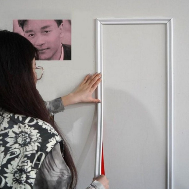 붙이는 웨인스코팅 테이프 500cm 잘라쓰는 접착식 신개념 몰딩 가정용 셀프 인테리어 벽 사각 액자 화이트 프랑스몰딩, 힌색, 1개