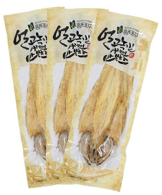 금복식품 국내가공 황태포 왕특대 46-48cm 100g미만 묶음할인 제수용, 3개