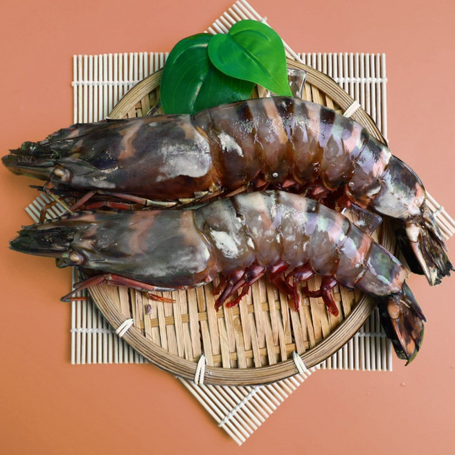 킹타이거새우 1kg 블랙타이거 3미 8미 블랙킹 자연산 대왕 새우장, 킹타이거 1kg (28cm 내외 4-5미)