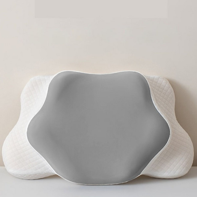 SOLEV 꿀잠 수면 기능성 목디스크 전용 경추베개, 1개, 그레이