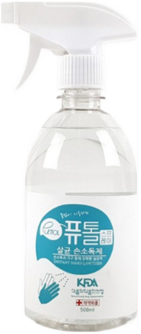 크로바 퓨톨 뿌리는 손소독제 (의약외품), 2개, 500ml