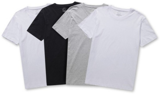 [폴햄] 2024 남녀공용 라운드 반팔 기본 면 티셔츠 3+1팩 PHE5TR3900 3종 택1