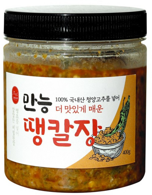 고레시피 만능 땡칼장 국내산 땡초비빔된장 땡초된장, 2개, 400g