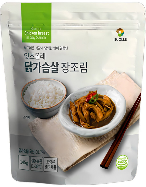 잇츠올레 닭가슴살 장조림, 4개, 145g