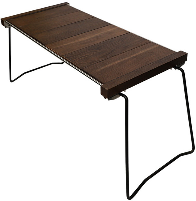카르닉 슬림 우드 롤테이블 캠핑테이블 버너받침 2way, 우드폴딩월넛(IGT)