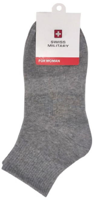 스위스밀리터리 여성용 무지 단목 양말 10켤레