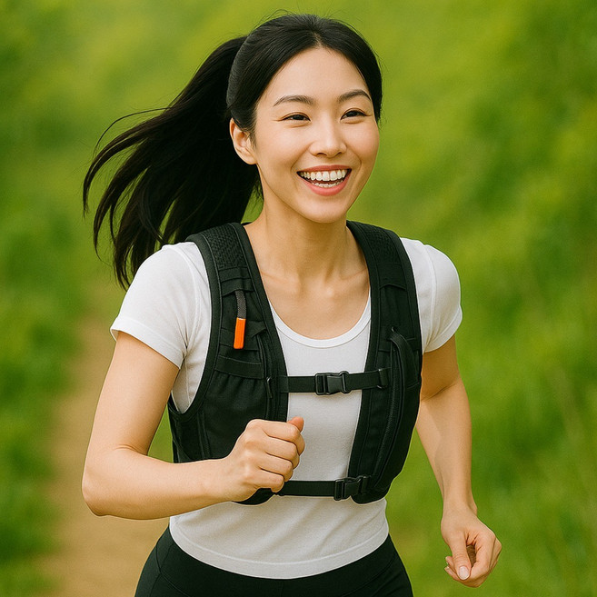 오썸머 흔들림없는 초경량핏 트레일 러닝 조끼 백팩 가방