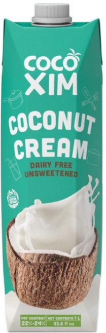 [공식수입사] 코코씸 코코넛크림 (요리용) (무설탕 무첨가), 3개, 1L