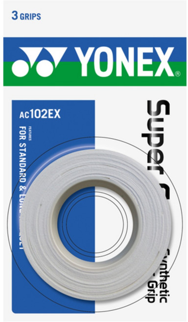 요넥스 테니스그립 AC102EX, 화이트, 1개