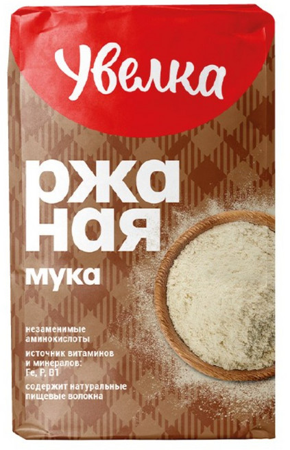 "UVELKA" 유벨카 러시아 대표 호밀가루, 1개, 950g