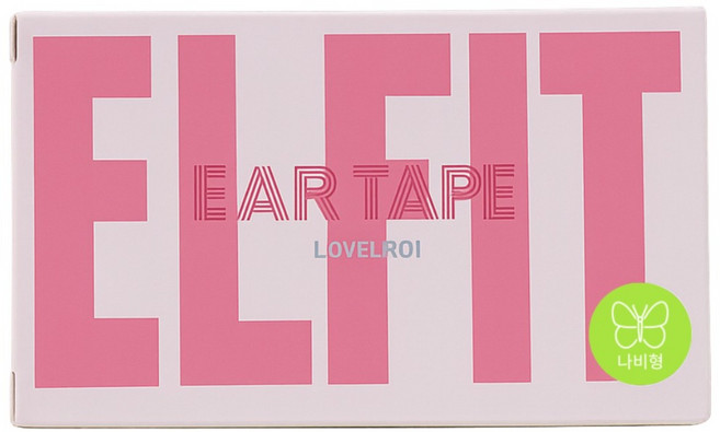 제이로이 강력한 고정력 4면 부착 페어리 나비형 누운귀 교정 테이프 스티커 30개, 1세트, 투명