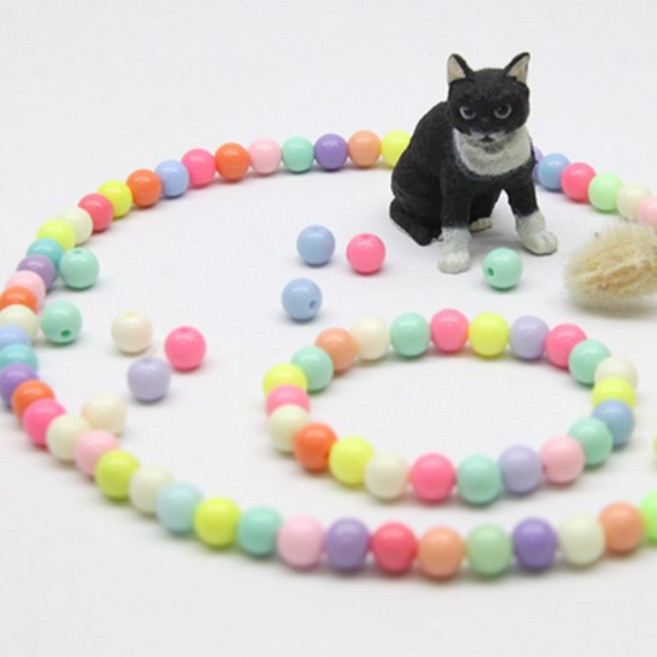 메르시봉봉 어린이 유아 아크릴 구슬 퍼니 목걸이 팔찌 세트 모음