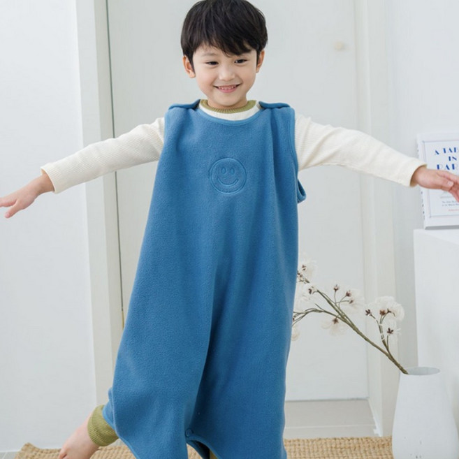꾸미 유아 스마일 수면조끼/어린이수면조끼