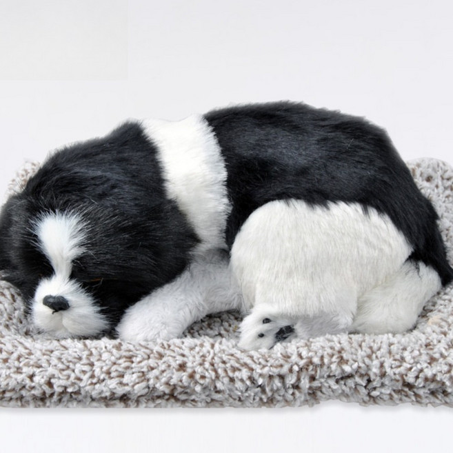 차량용 잠자는 제습 탈취인형 활성탄 러블리펫 강아지, 보더콜리, 1개