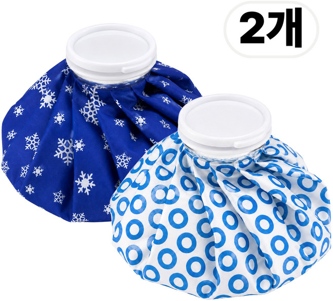하우스핏 1+1 얼음주머니 물샘방지 냉온 찜질주머니 골프 중형 23cm, 1세트