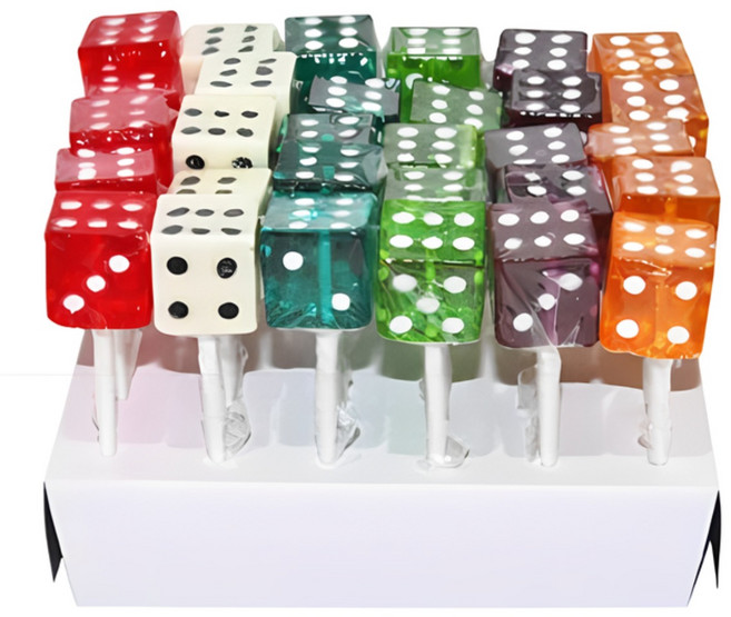 주사위 모양 막대사탕, 30개, 15g