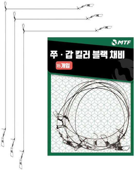 당일발송 도착보장 MTF 품질보증 쭈갑 킬러 채비 15개입 쭈꾸미채비 갑오징어채비, 1개