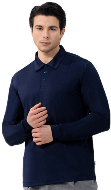 EXR 남자 긴팔 골프웨어 카라 티셔츠