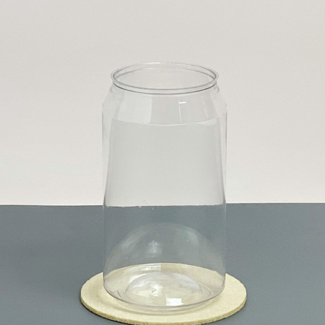 큐 캔시머 페트 공 캔 350ml 투명 1박스 168개입 국내산 수입산 뚜껑 미포함 투명 페트 PET 용기, 국산 일반용, 168개