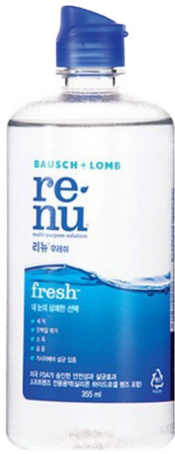 리뉴 후레쉬 렌즈 세정액, 355ml, 5개