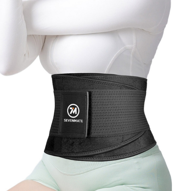 허리보호대 고탄력 이중밴딩 압박, 1개