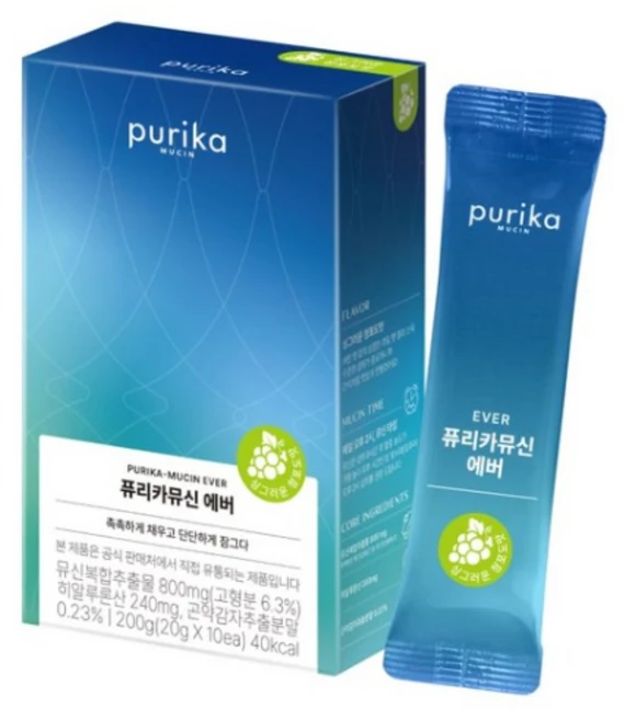 퓨리카뮤신 퓨리카 뮤신 에버 청포도맛 1box 10포, 10회분, 6박스 - 쿠팡