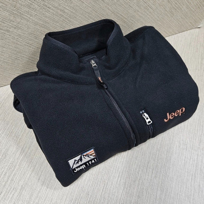 지프 남성 아우터 플리스 집업 경량 레트로 후리스 간절기 자켓