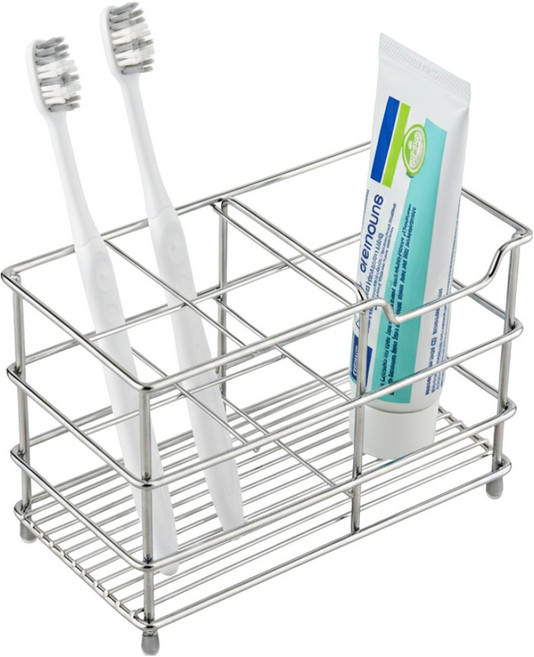 필굿리빙 304 스텐 칫솔거치대 대형, 1개, 실버