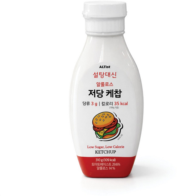 설탕대신 저당 저칼로리 토마토 케찹 소스, 1개, 310g
