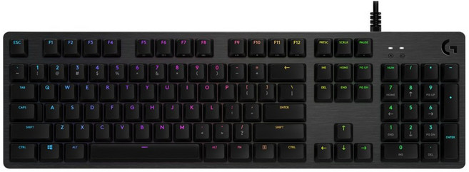 로지텍코리아 정품 G512 기계식 게이밍키보드 GX BLUE 클릭키(청축), 블랙, G512 GX, 청축