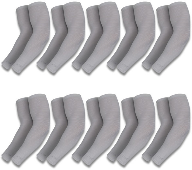 에코리즈 실키 쿨 토시, 10개, 그레이