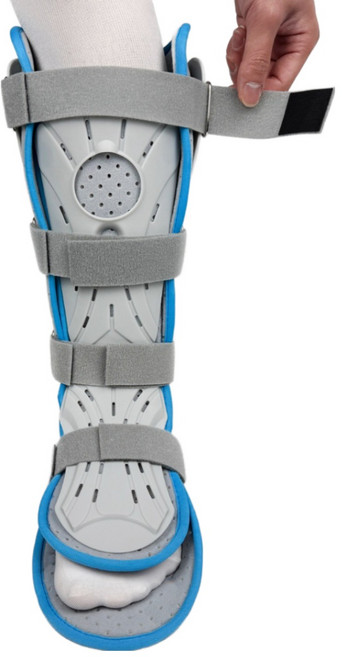 회색 발목보호대 발목 깁스 보조기 반깁스 단하지 보호대, 1개