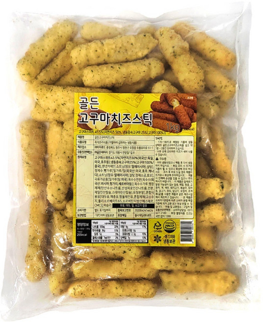 [148] 골든 고구마치즈스틱 1kg, 1개