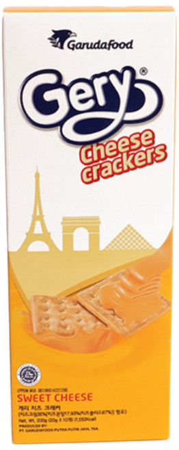 게리 치즈 크래커 개별포장 박스 3개 180g (18g X 10개입)