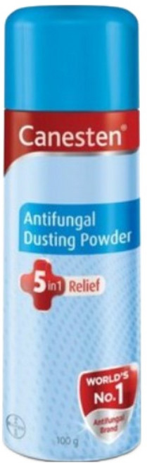 Canesten Dusting Antifungal Powder Relief from Skin Irritation Prickly Heat Redness Itching Fungal, 100g, 4개